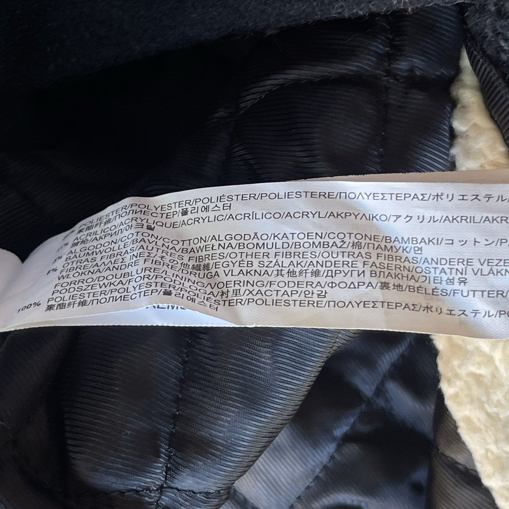 Zara Basic Jacket Womens Large Black Full Zip Twe… - image 4